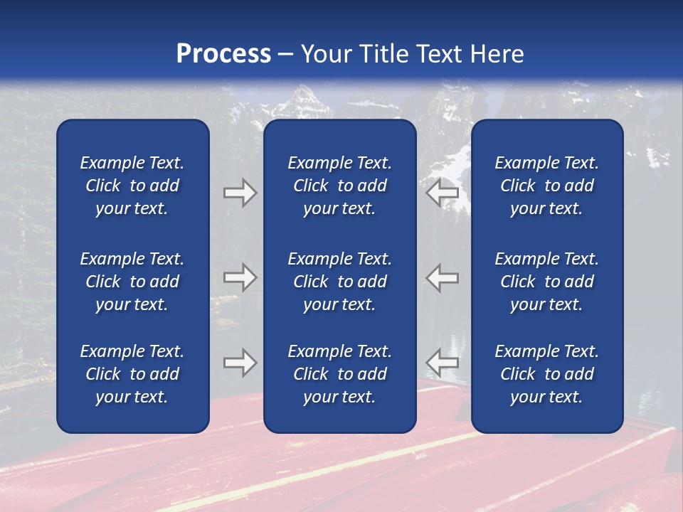 Beautiful Location On The Waterfront Of The Mountain River PowerPoint Template