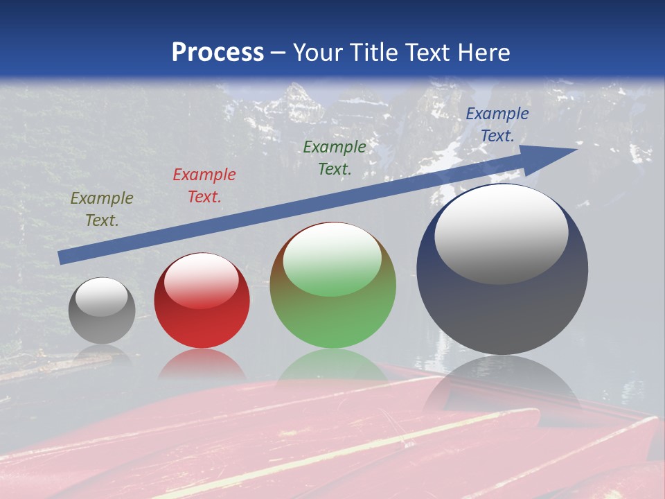 Beautiful Location On The Waterfront Of The Mountain River PowerPoint Template