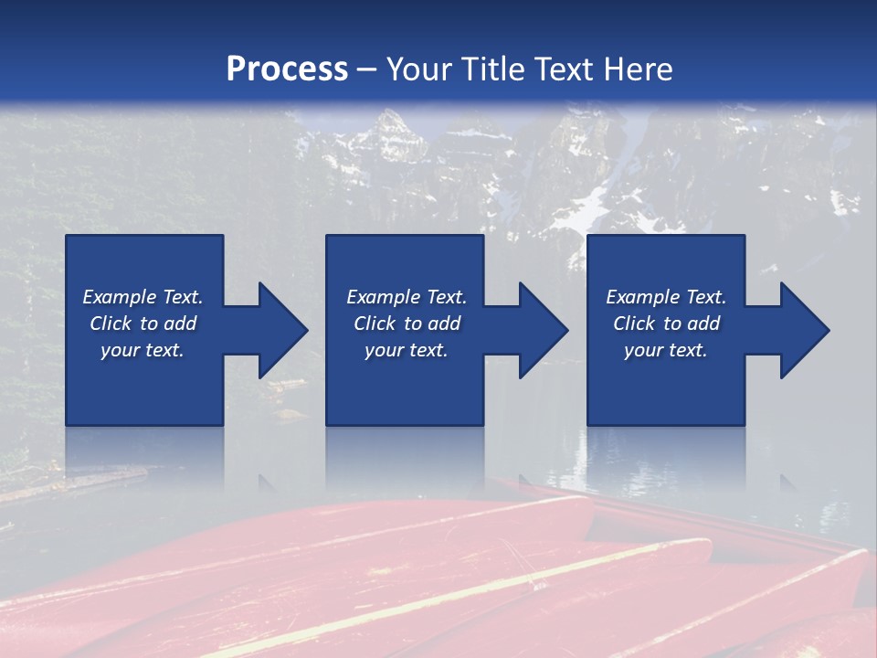 Beautiful Location On The Waterfront Of The Mountain River PowerPoint Template