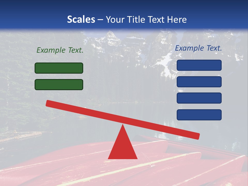 Beautiful Location On The Waterfront Of The Mountain River PowerPoint Template