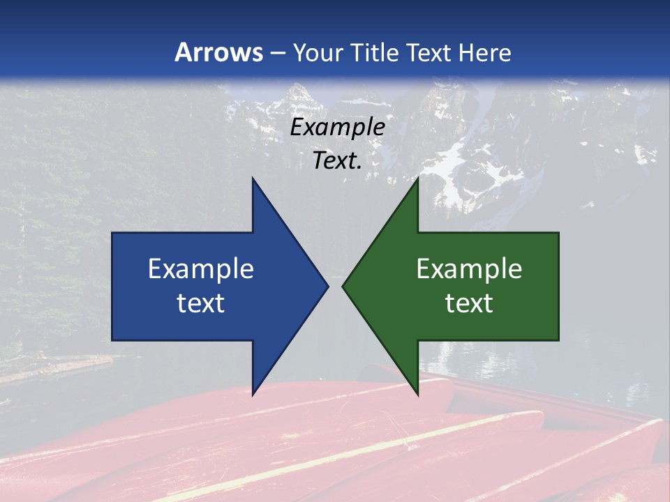 Beautiful Location On The Waterfront Of The Mountain River PowerPoint Template