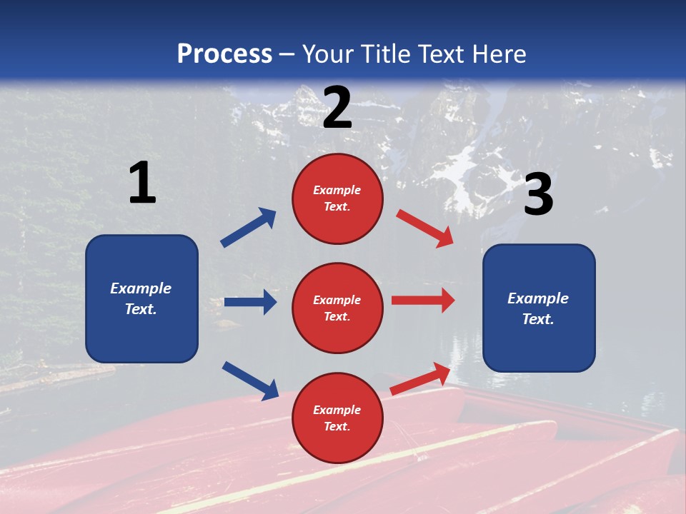 Beautiful Location On The Waterfront Of The Mountain River PowerPoint Template