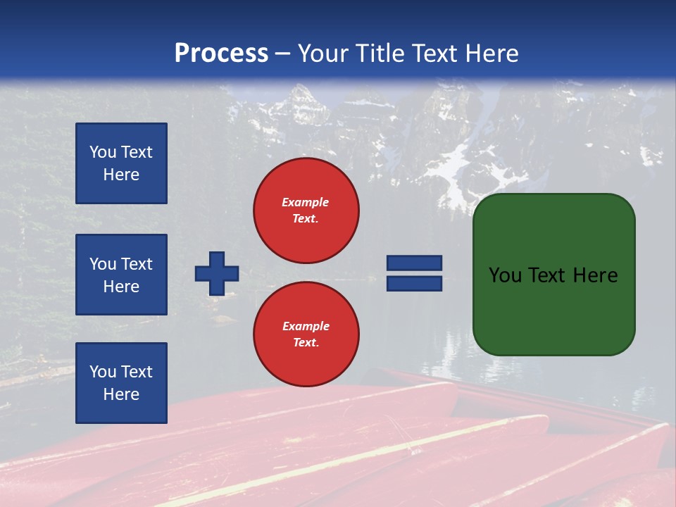 Beautiful Location On The Waterfront Of The Mountain River PowerPoint Template