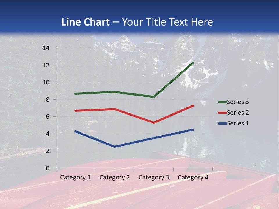 Beautiful Location On The Waterfront Of The Mountain River PowerPoint Template