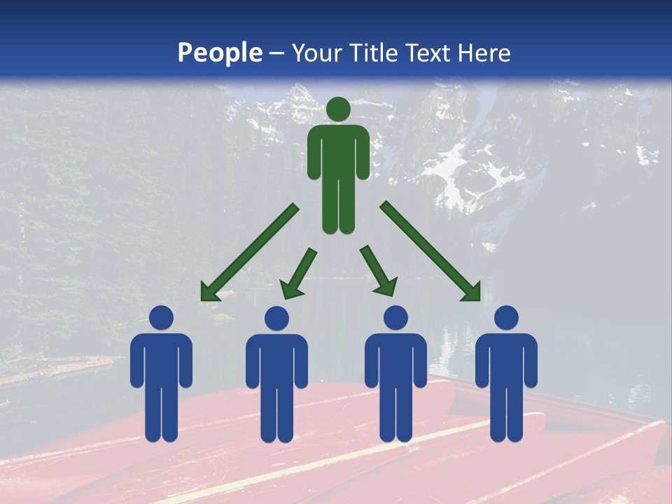 Beautiful Location On The Waterfront Of The Mountain River PowerPoint Template