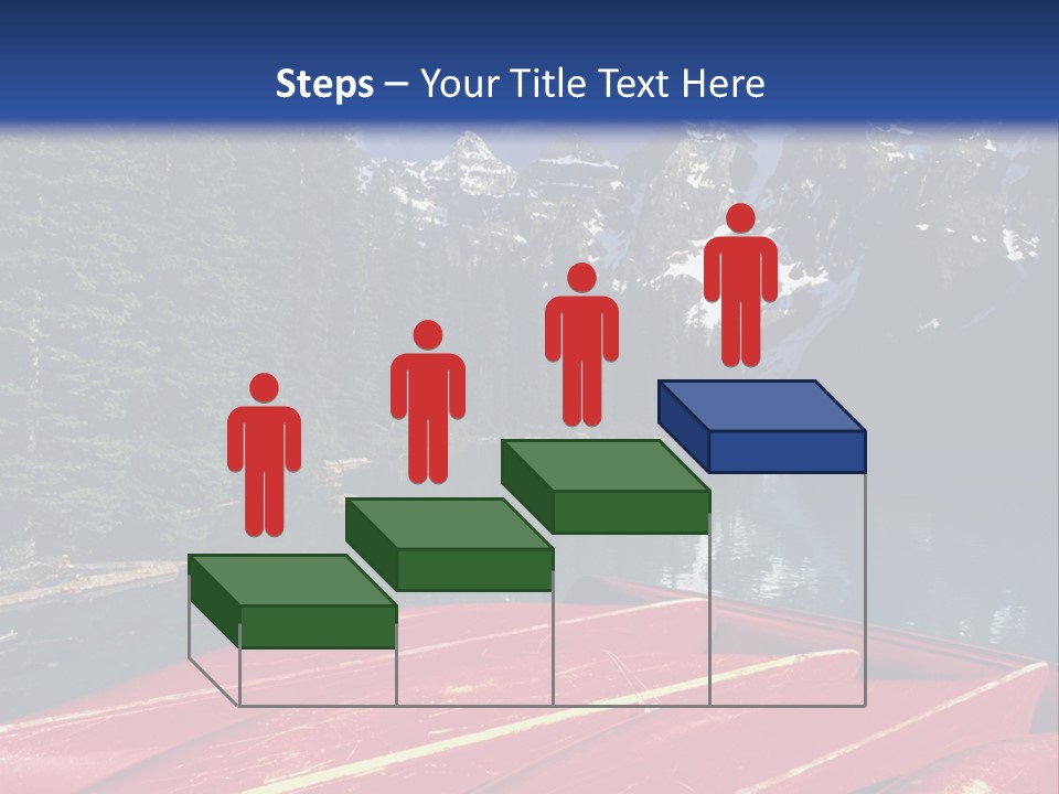 Beautiful Location On The Waterfront Of The Mountain River PowerPoint Template