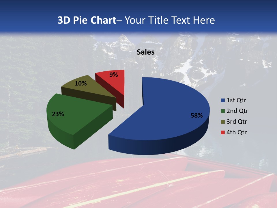 Beautiful Location On The Waterfront Of The Mountain River PowerPoint Template