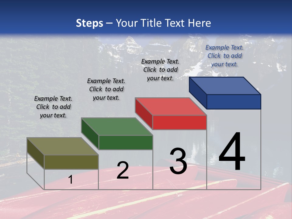 Beautiful Location On The Waterfront Of The Mountain River PowerPoint Template