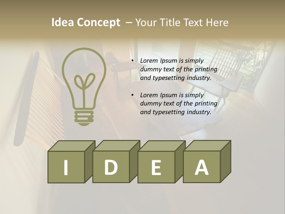 Furniture Designed PowerPoint Template