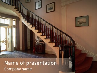 Vintage Staircase PowerPoint Template