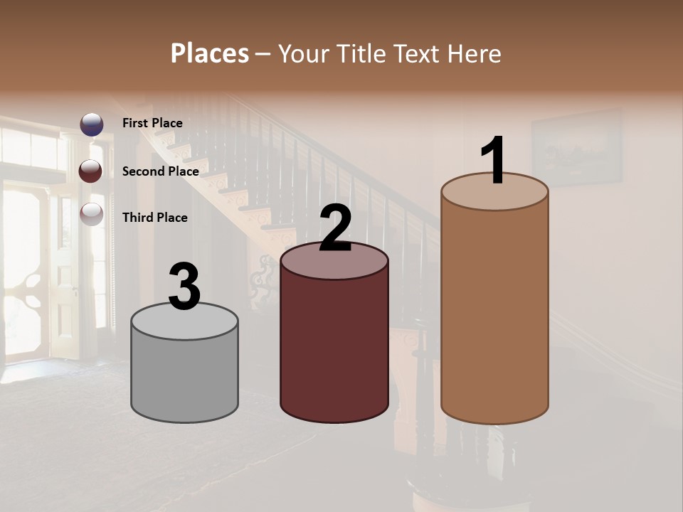 Vintage Staircase PowerPoint Template