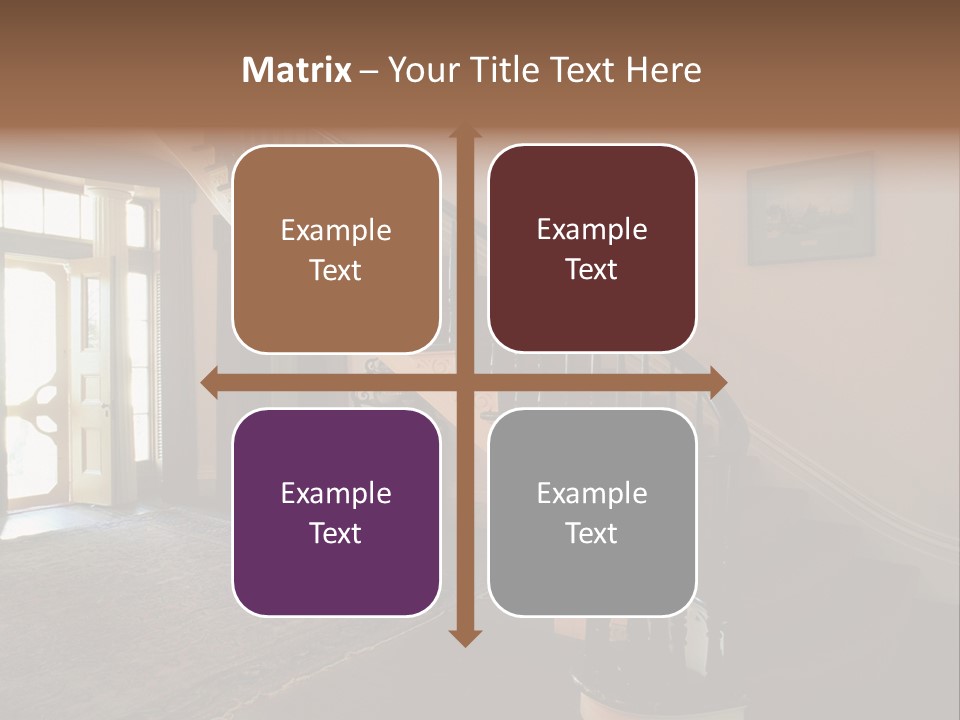 Vintage Staircase PowerPoint Template