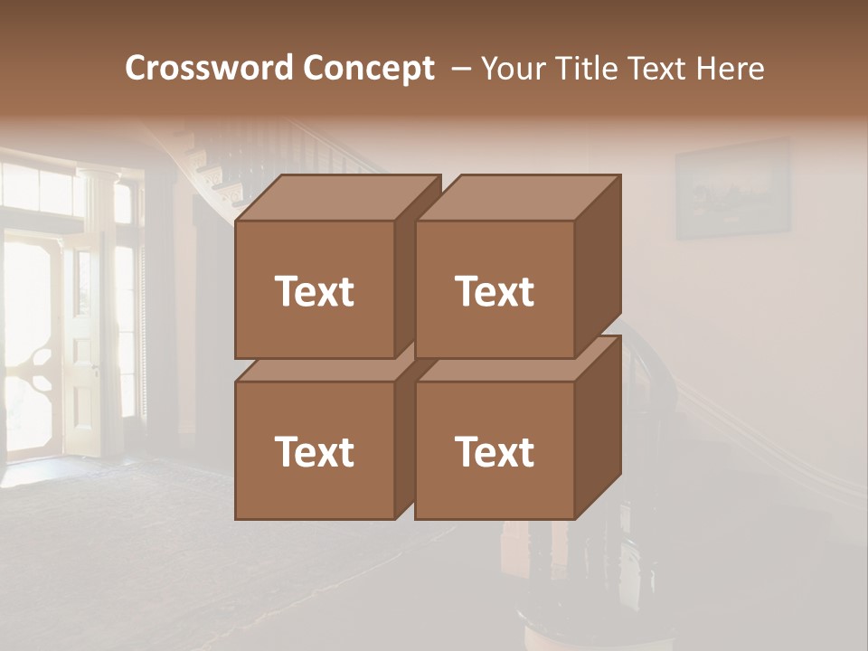 Vintage Staircase PowerPoint Template