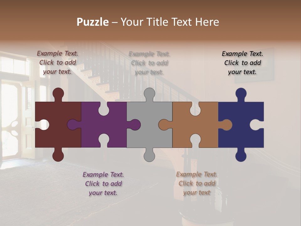 Vintage Staircase PowerPoint Template
