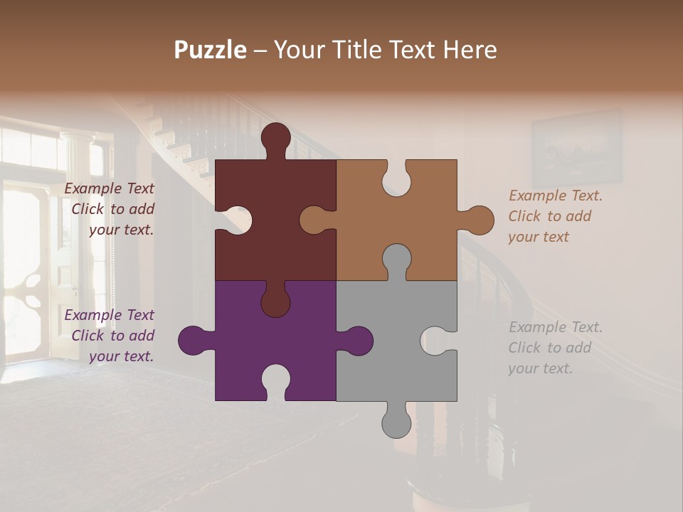 Vintage Staircase PowerPoint Template