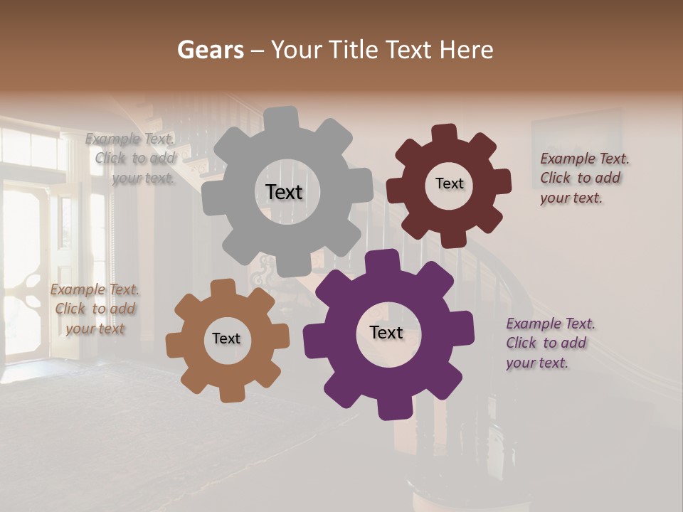 Vintage Staircase PowerPoint Template