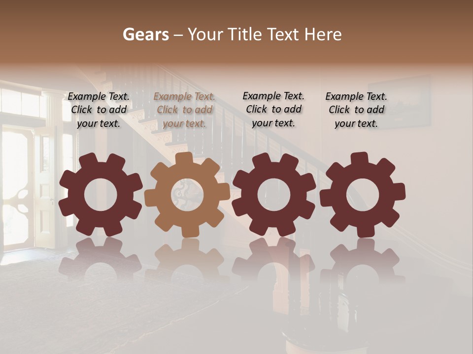 Vintage Staircase PowerPoint Template