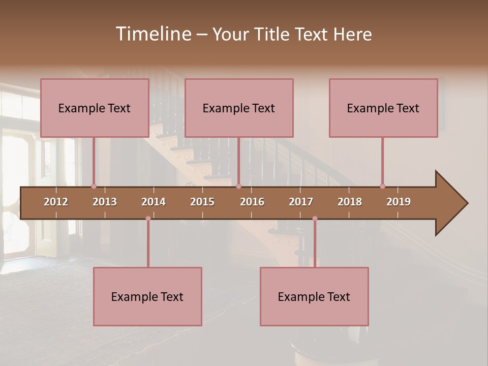 Vintage Staircase PowerPoint Template