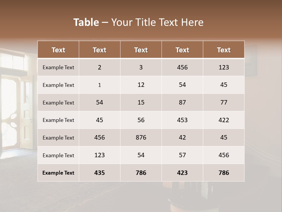 Vintage Staircase PowerPoint Template