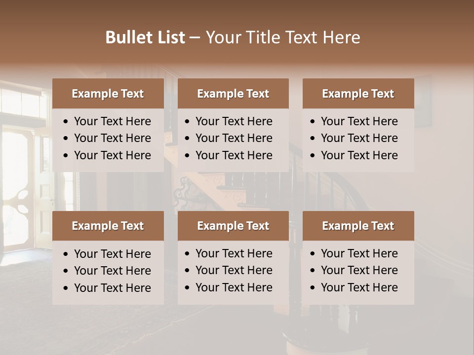 Vintage Staircase PowerPoint Template