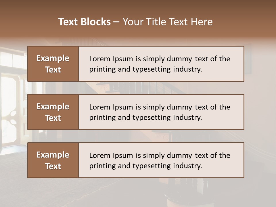 Vintage Staircase PowerPoint Template