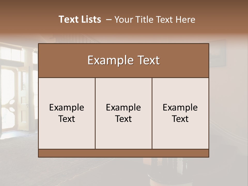 Vintage Staircase PowerPoint Template
