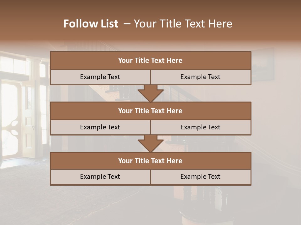 Vintage Staircase PowerPoint Template
