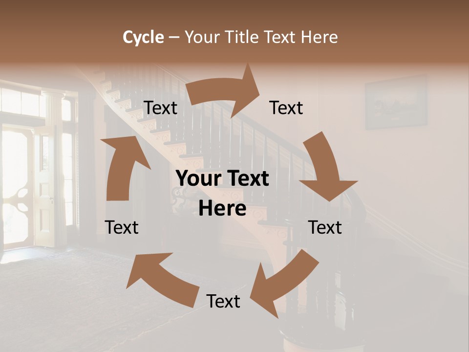 Vintage Staircase PowerPoint Template