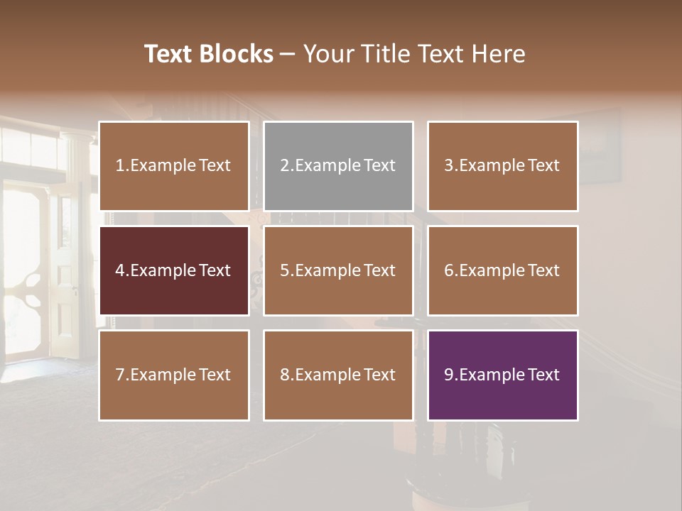 Vintage Staircase PowerPoint Template