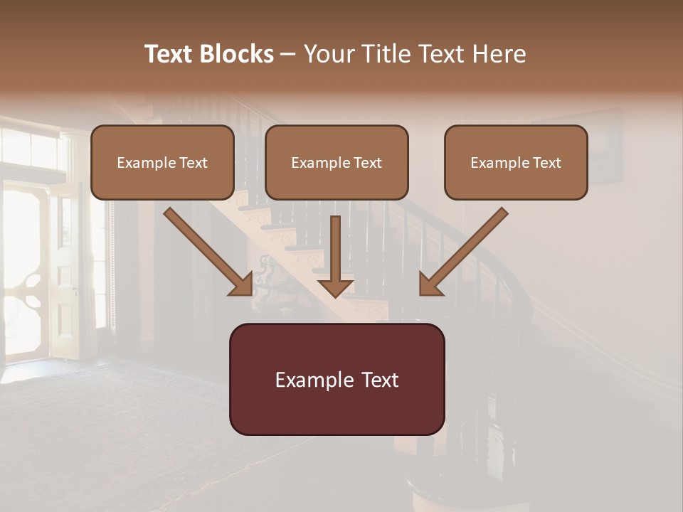 Vintage Staircase PowerPoint Template