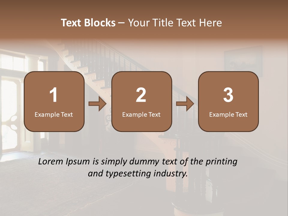 Vintage Staircase PowerPoint Template