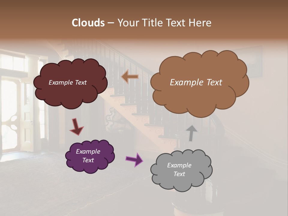 Vintage Staircase PowerPoint Template