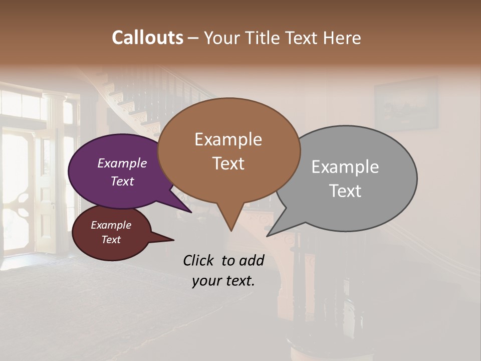 Vintage Staircase PowerPoint Template