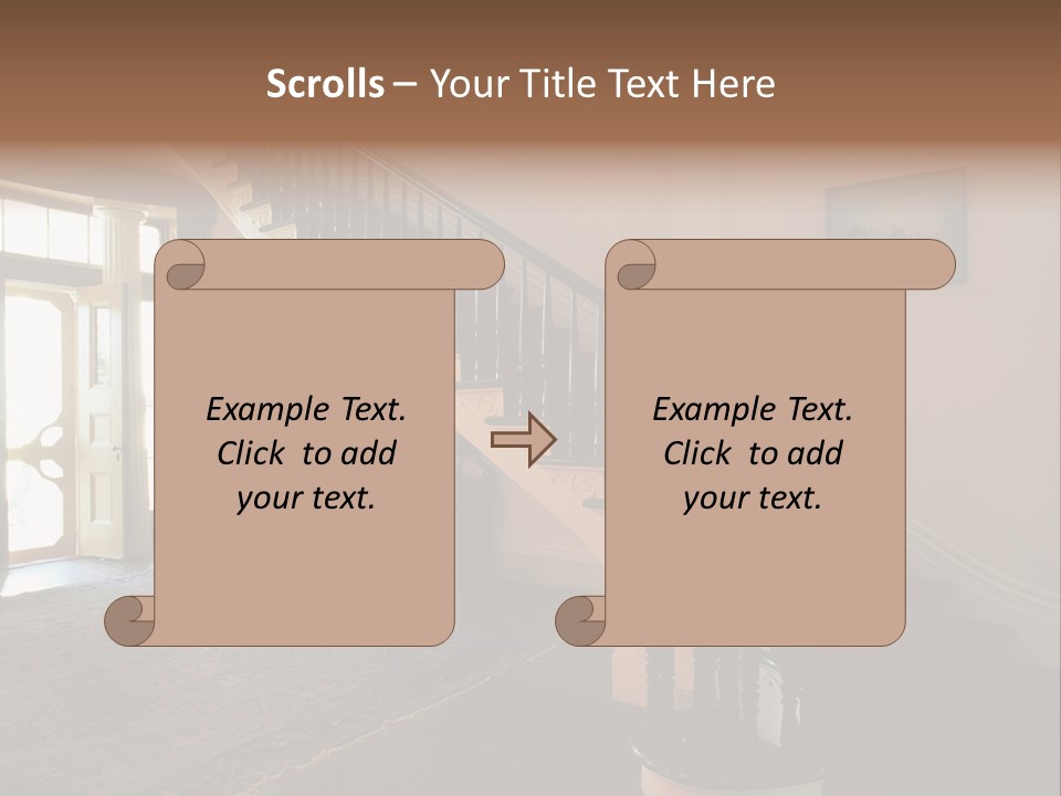 Vintage Staircase PowerPoint Template