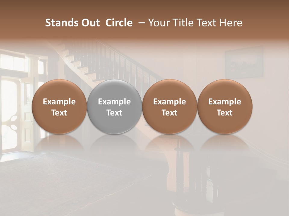Vintage Staircase PowerPoint Template