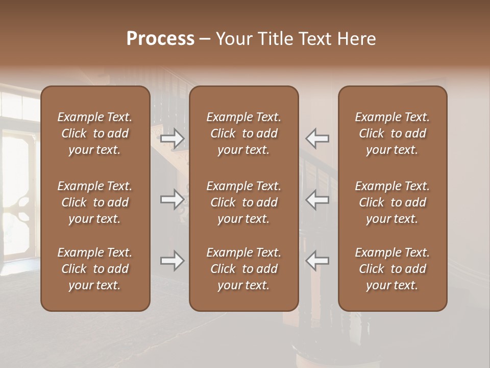 Vintage Staircase PowerPoint Template