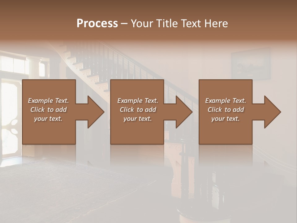 Vintage Staircase PowerPoint Template