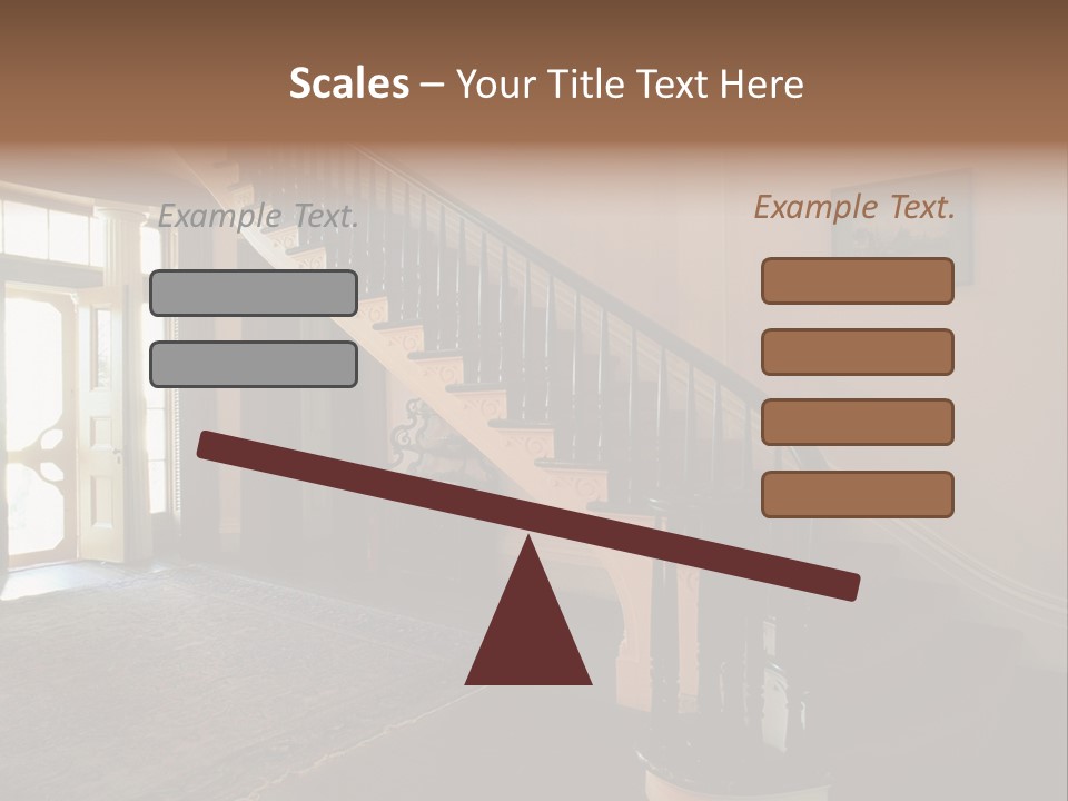 Vintage Staircase PowerPoint Template