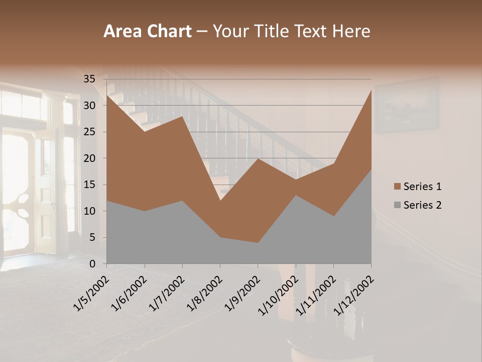 Vintage Staircase PowerPoint Template