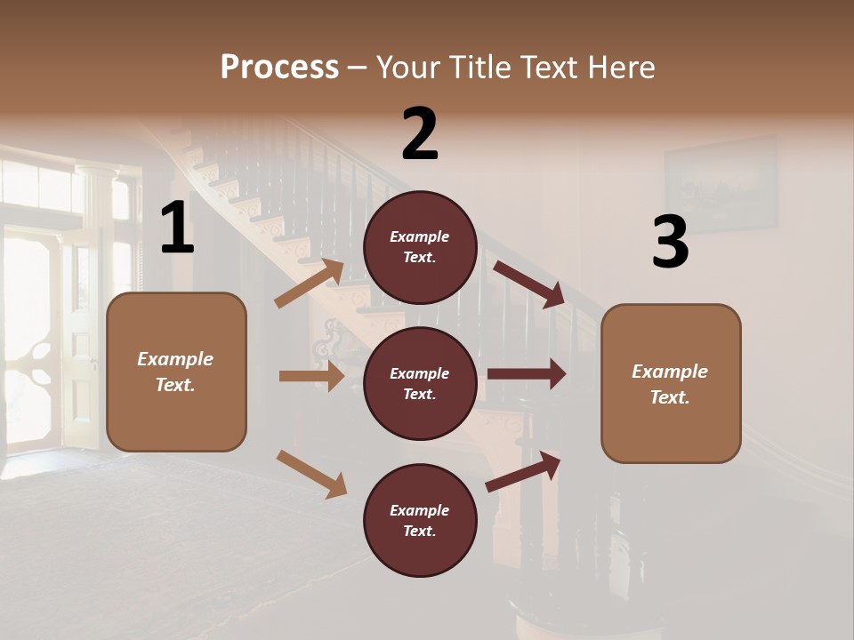 Vintage Staircase PowerPoint Template