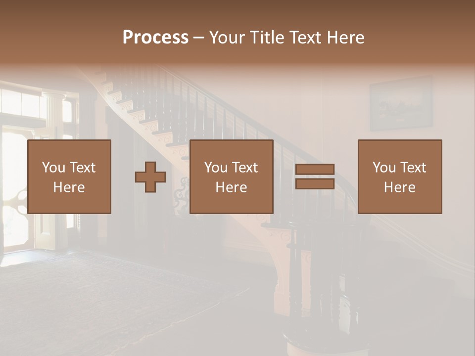 Vintage Staircase PowerPoint Template