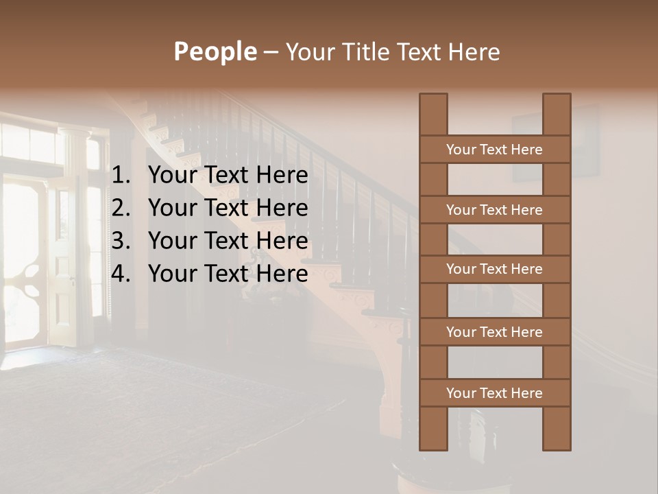 Vintage Staircase PowerPoint Template
