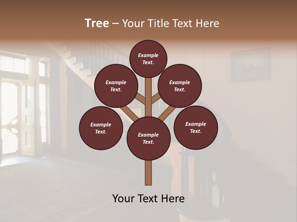 Vintage Staircase PowerPoint Template