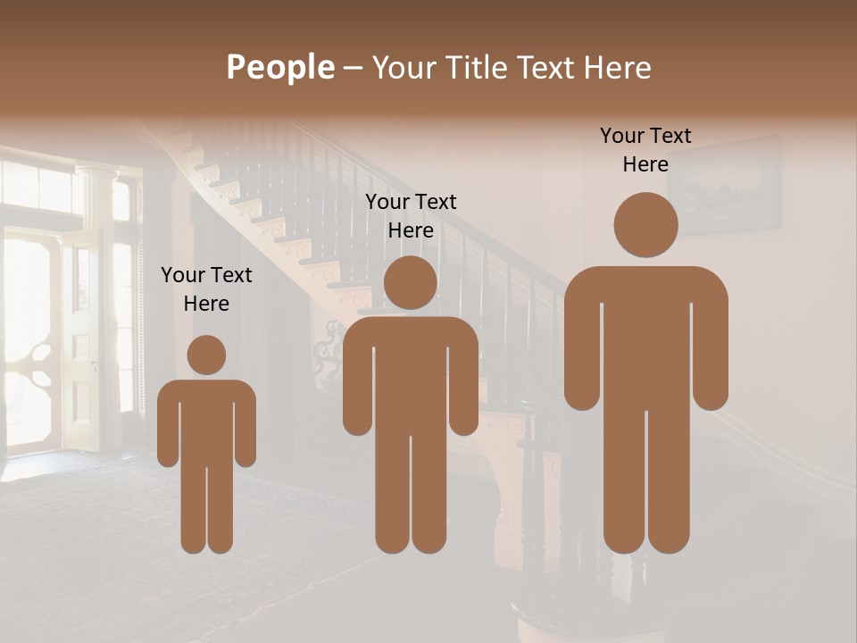 Vintage Staircase PowerPoint Template