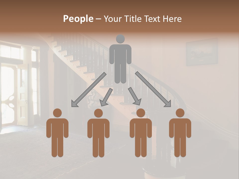 Vintage Staircase PowerPoint Template