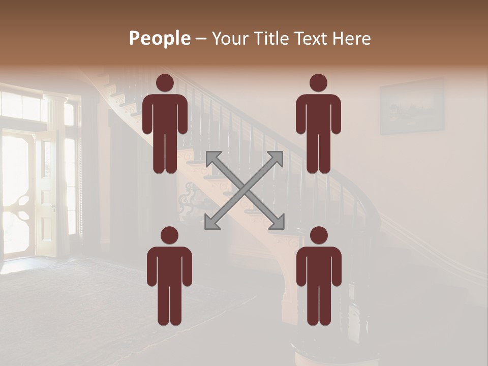 Vintage Staircase PowerPoint Template
