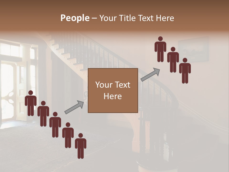 Vintage Staircase PowerPoint Template