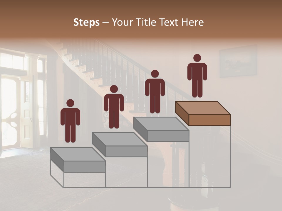 Vintage Staircase PowerPoint Template