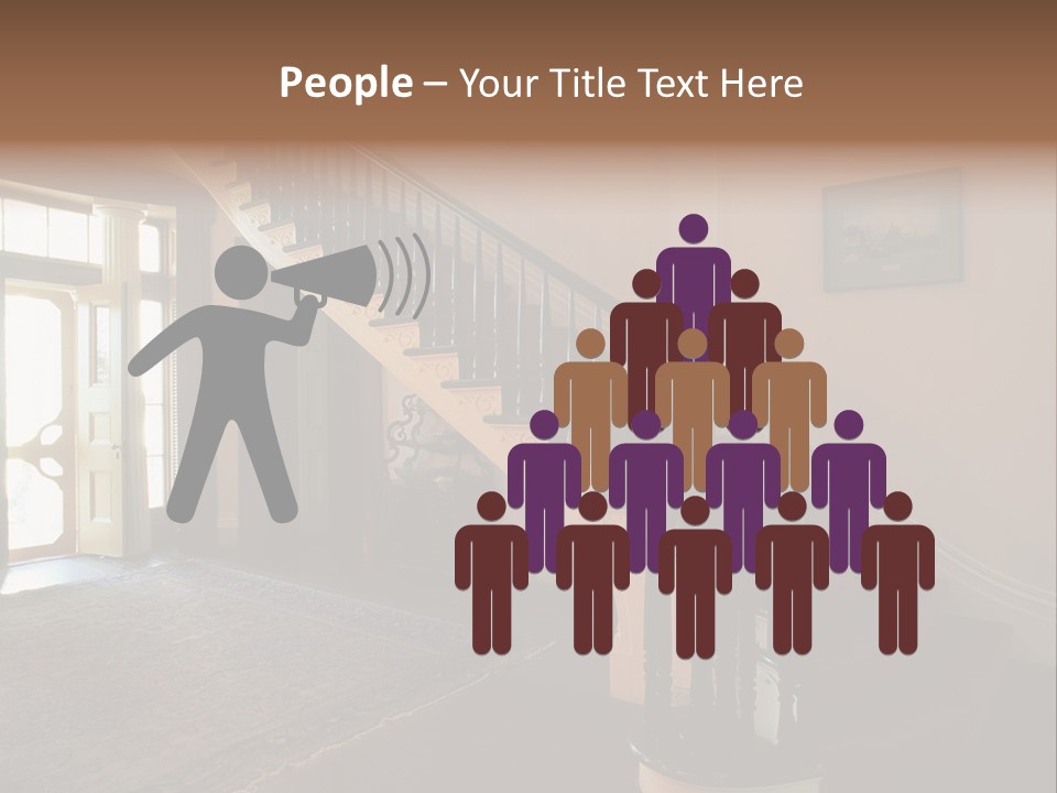 Vintage Staircase PowerPoint Template