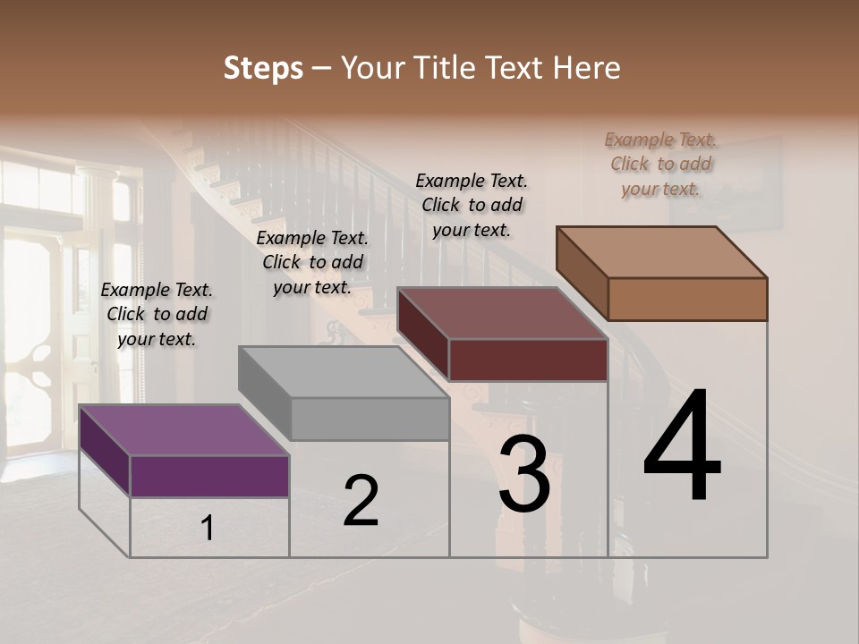 Vintage Staircase PowerPoint Template